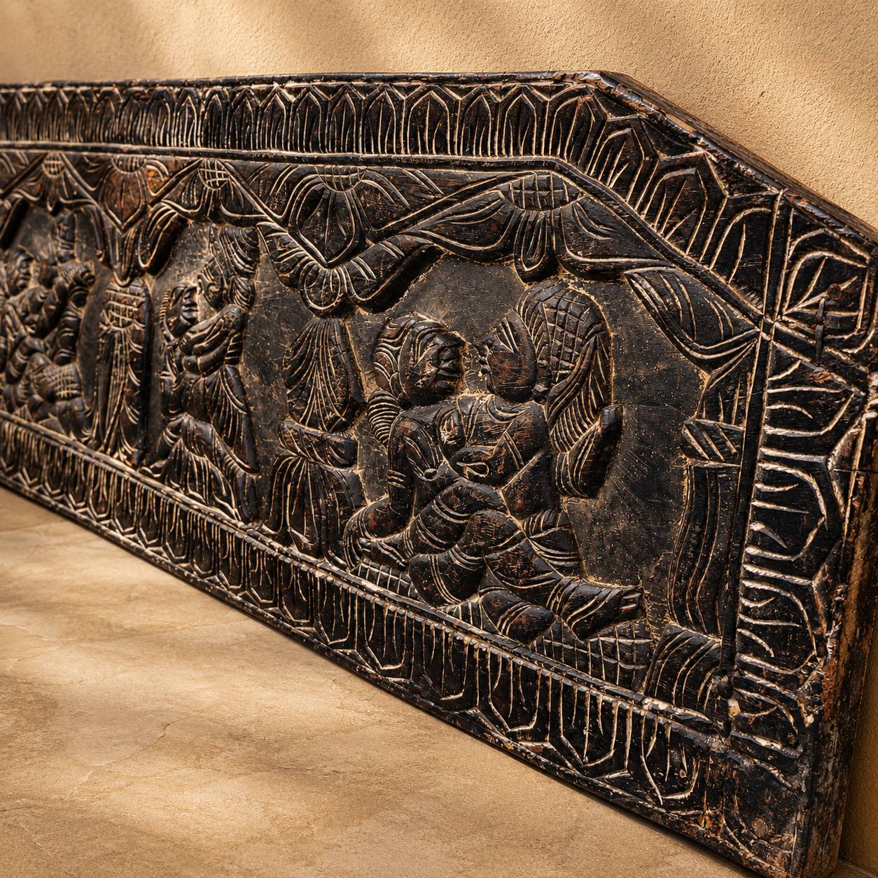 madera · tantra panel tallado a mano madera · tantra panel tallado a mano